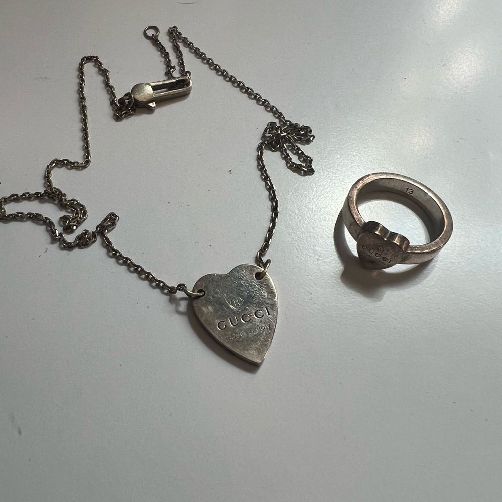 Gucci necklace and ring